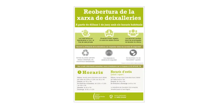 Noves activitats que es reprendran a partir de dimarts