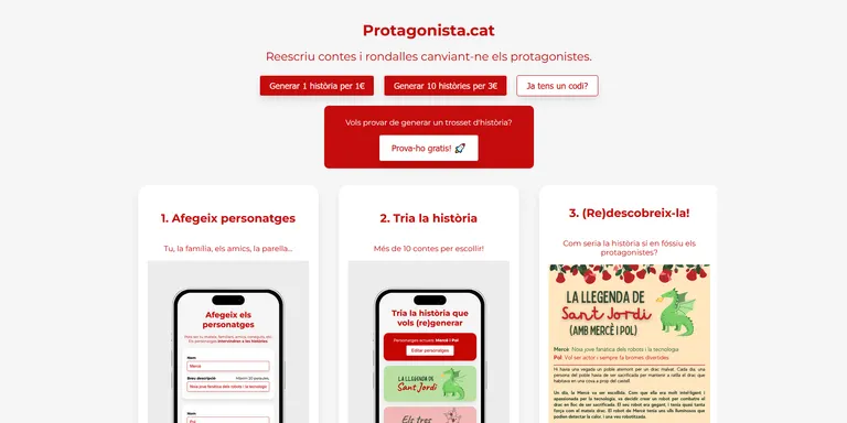 El solsoní Marc Pujol, acompanyat del Sergi Canyameres han posat en marxa el projecte protagonista.cat: una pàgina web que vol innovar en el camp dels contes tradicionals