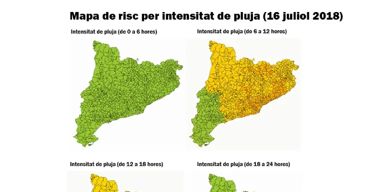 Fase de prealerta del pla INUNCAT per risc de pluges intenses al Vallès Occidental