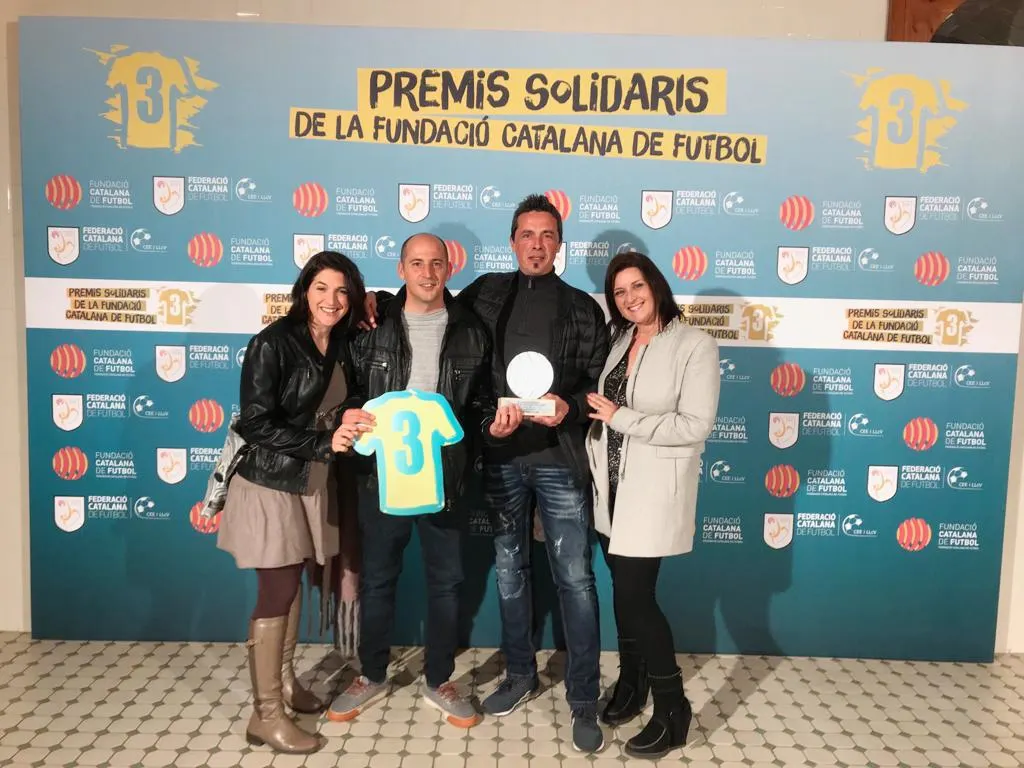 L'Olímpic va rebre un premi de la FCF pel video 'Trenca un mur per la igualtat' / Foto: J.A.Montoya