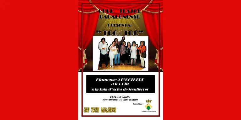 El Grup Teatre Badalonense porta a Montferrer l'obra 'TOC-TOC'