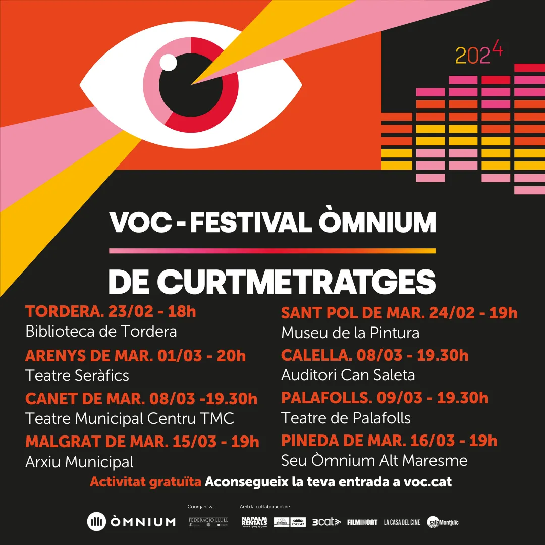 La seu d'Òmnium Alt Maresme acollirà la mostra dels Premis VOC -Versió Original en Català-