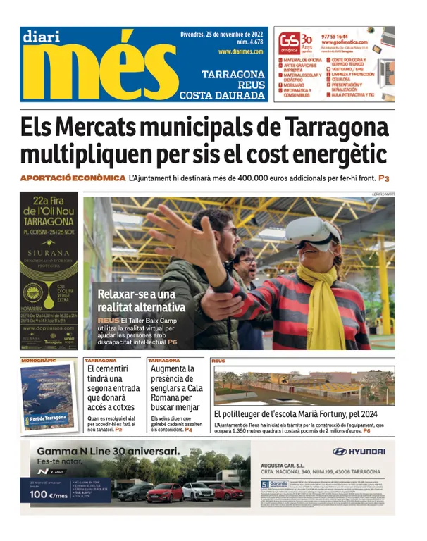 Consulta les portades dels diaris d'aquest 25 de novembre