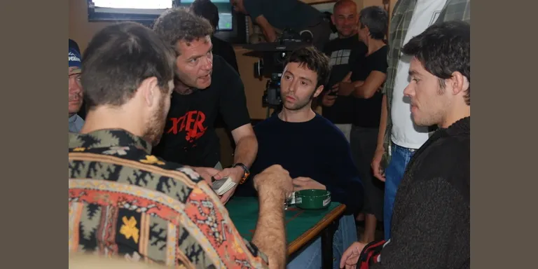 Actors de 'Ventdelplà' participen a Vilamitjana en l'enregistrament d'un curt sobre el contraban