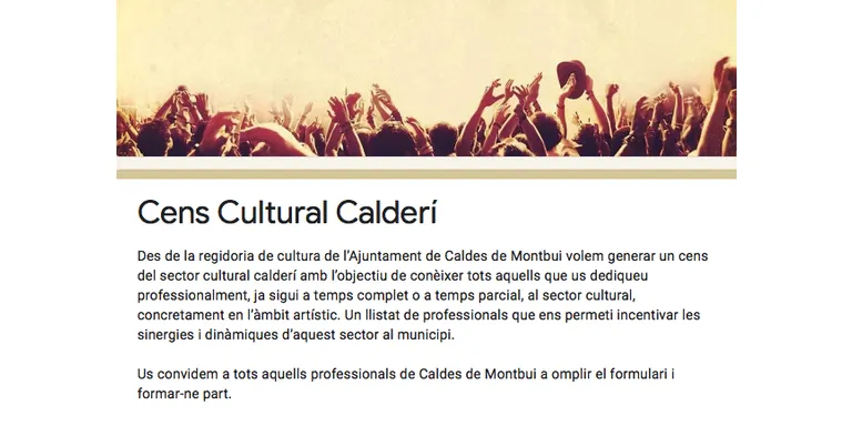 L'Ajuntament impulsa la creació d'un cens del sector cultural calderí