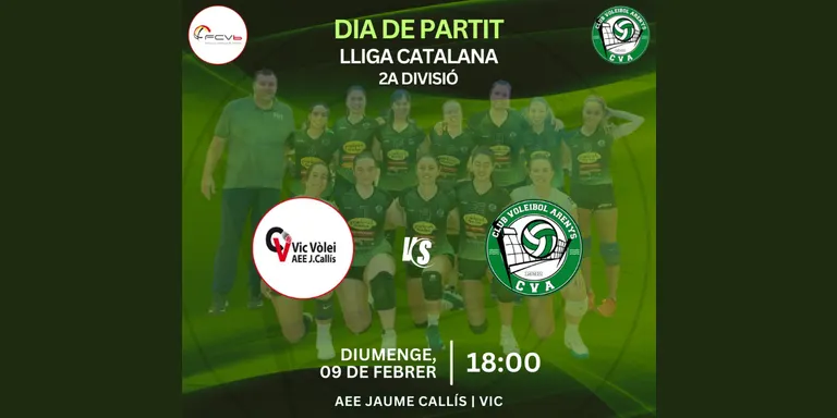 El primer equip femení del Club Vòlei Arenys es juga l'ascens a Primera Catalana en la segona fase de la competició