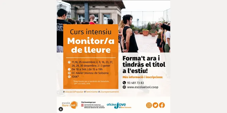 L'Oficina Jove del Solsonès organitza un curs de monitor de lleure a Solsona