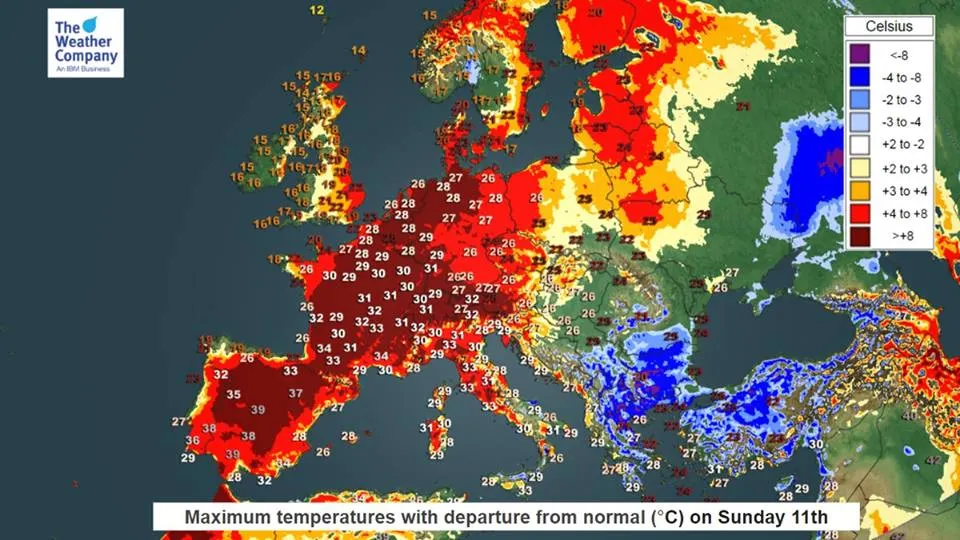 Setmana de calor d'estiu i bona mar