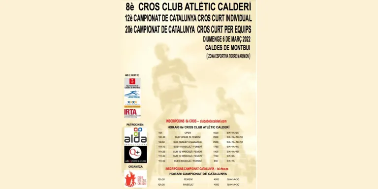 El Club Atlètic Calderí organitza per primera vegada un Campionat de Catalunya de Cros