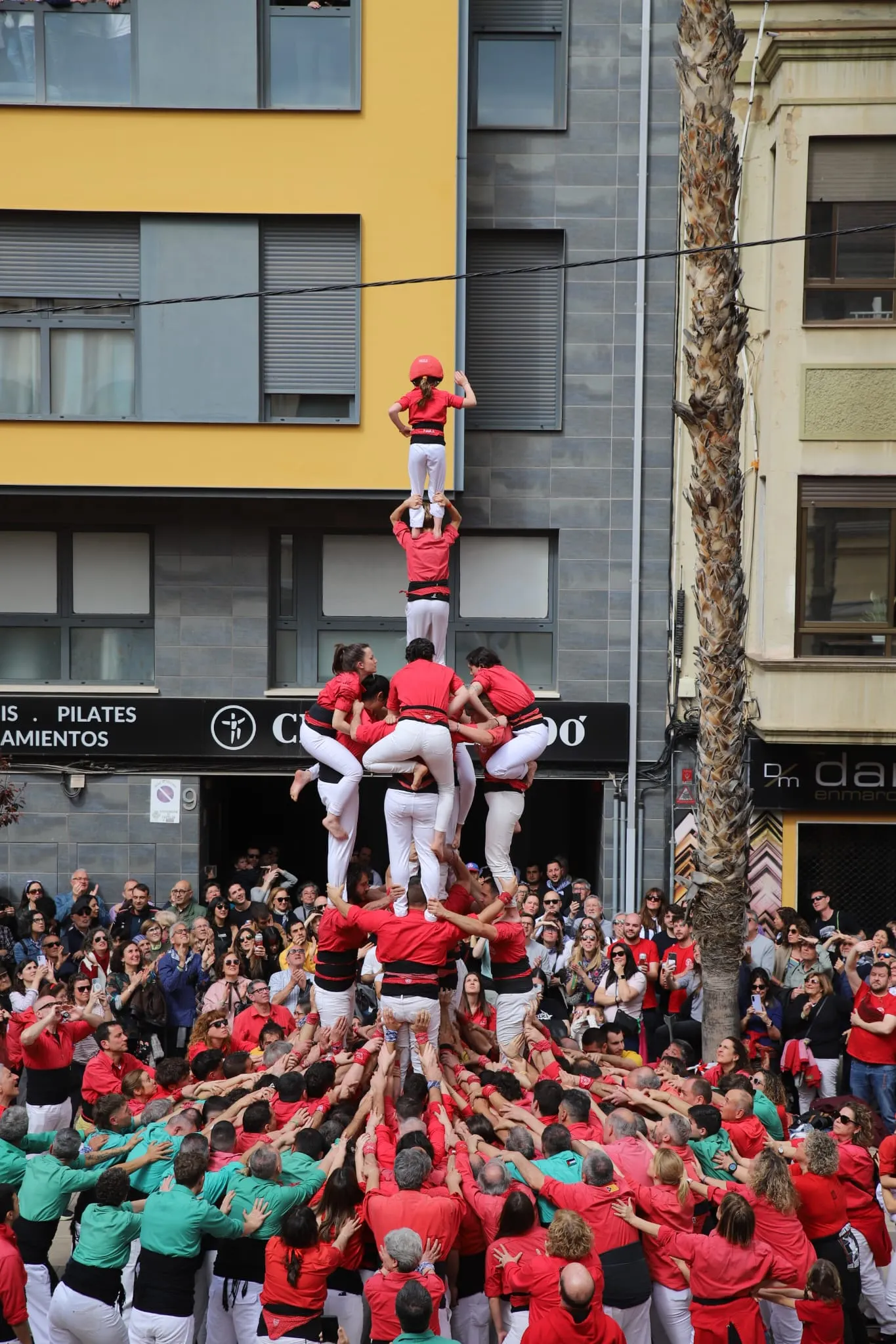 La Colla Joves estrena els primers castells de 7 a Castelló
