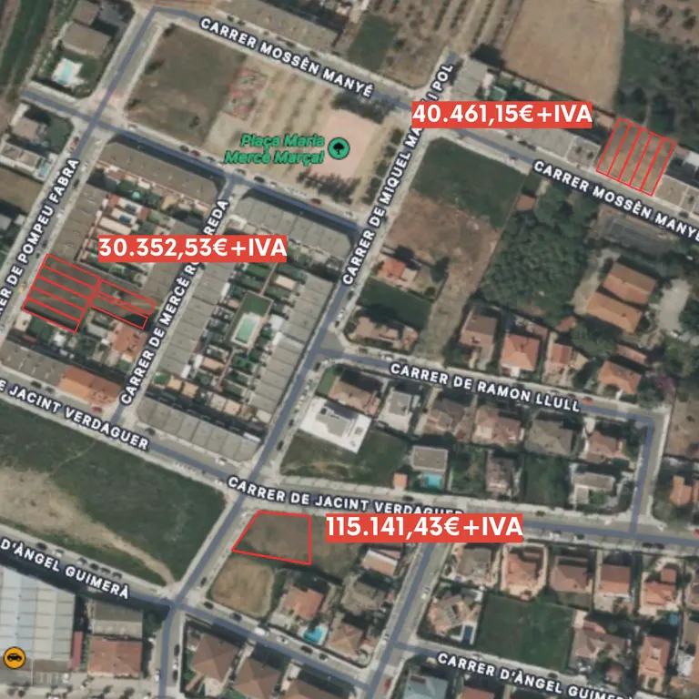 L'Ajuntament posa a la venda un compendi de parcel·les per a la construcció d'habitatges