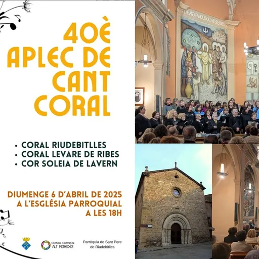 40è Aplec de Cant Coral amb la participació de la Coral Riudebitlles