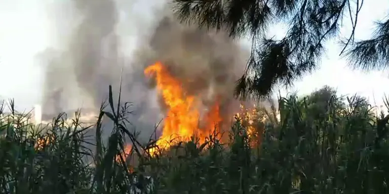 Un foc a la Riera de Pineda crea totes les alarmes i alerta els veïns i activa tots els serveis d'emergència