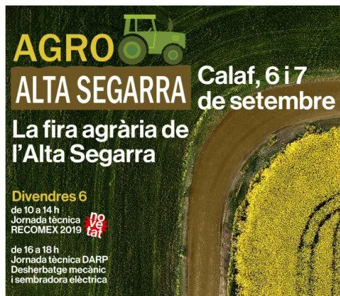 Obertes les inscripcions a les jornades tècniques de l'Agro Alta Segarra a Calaf