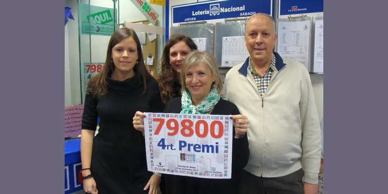 La Seu reparteix una sèrie del 79800, quart premi de la Loteria de Nadal
