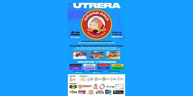 Todos los detalles del 'Grand Prix' a beneficio de la parroquia de Santiago, en COPE Utrera