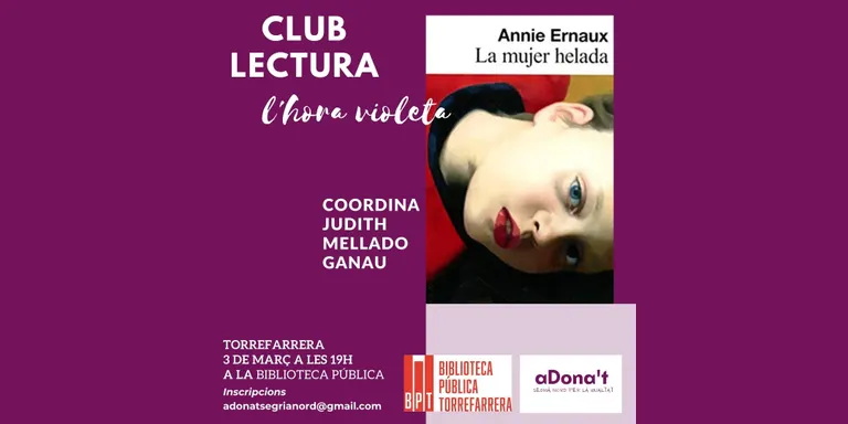 L'Hora Violeta, el club de lectura d'Adona't, a la Biblioteca de Torrefarrera