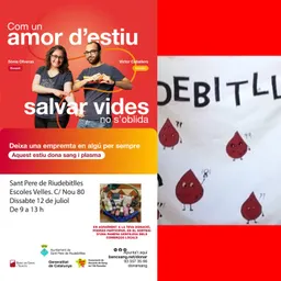 Ja us podeu apuntar per donar sang i plasma el dissabte 12 de juliol a les Escoles Velles de Sant Pe - episode art
