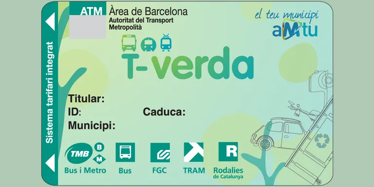 Ja són 9 els calderins que gaudeixen de la targeta T-Verda, una targeta que permet fer ús gratuït i il·limitat del transport públic a l'Àrea Metropolitana de Barcelona