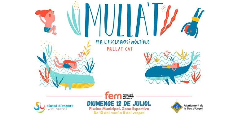 La piscina municipal de la Seu torna a sumar-se a la campanya 'Mulla’t per l'esclerosi múltiple'