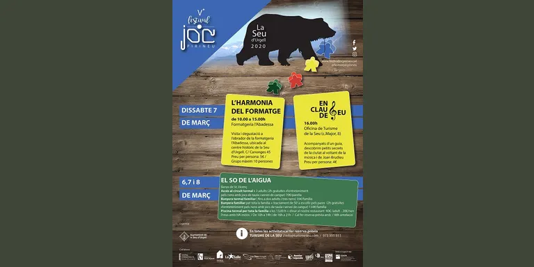 Propostes culturals i de lleure a la Seu, en el marc del 5è Festival del Joc del Pirineu