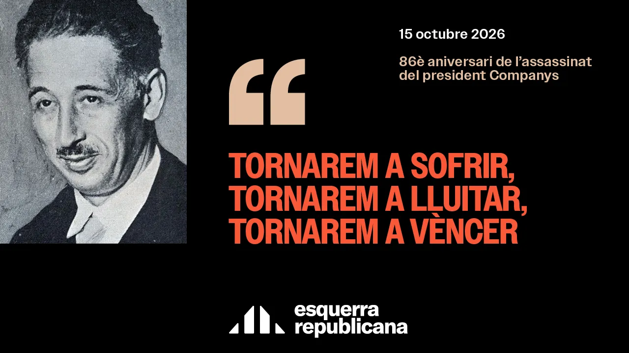ERC de Caldes rendeix homenatge avui a Lluís Companys amb Pere Aragonès com a convidat