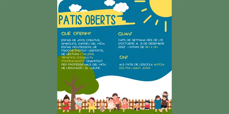En marxa el projecte 'Dinamització de Patis Oberts'