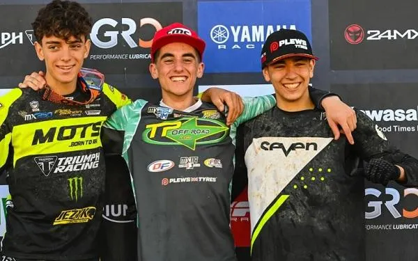 El catllarenc Bruno Miró signa podi en el debut en el Campionat d’Espanya de Motocròs Sub18