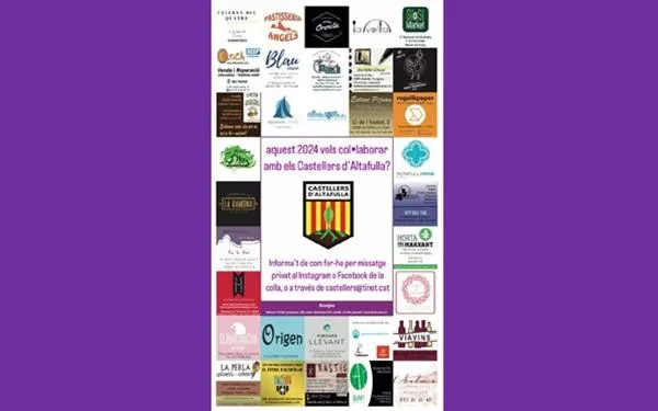 Els Castellers d’Altafulla busquen col·laboradors per a la temporada 2024