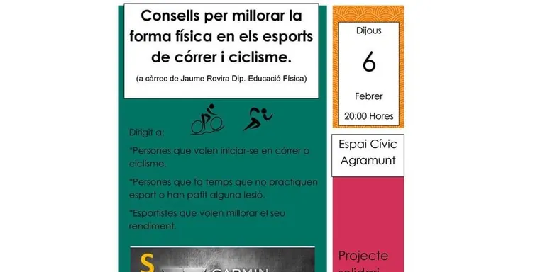 Xerrada sobre com millorar la forma física en els esports com el ciclisme o l'atletisme