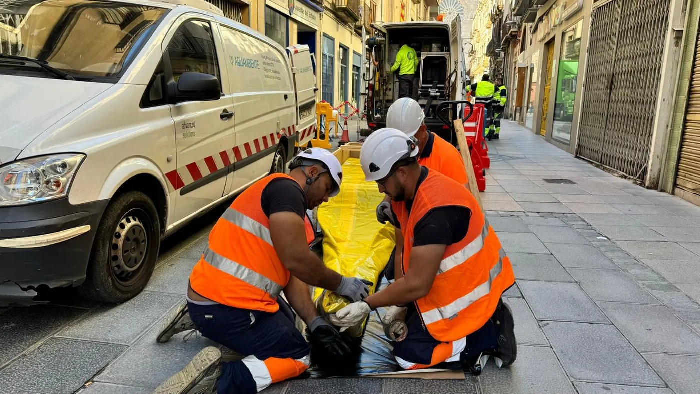 Nova tècnica per al manteniment de la xarxa de clavegueram al centre de Valls