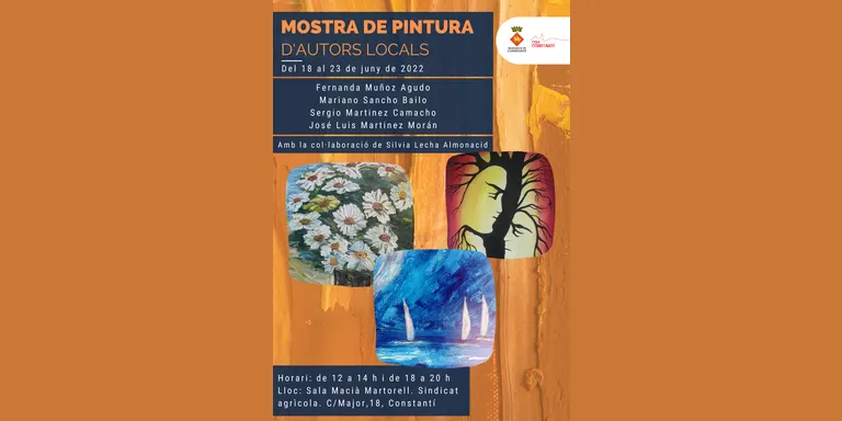 El Sindicat Agrícola de Constantí acull una mostra de pintura d’autors locals del 18 al 23 de juny