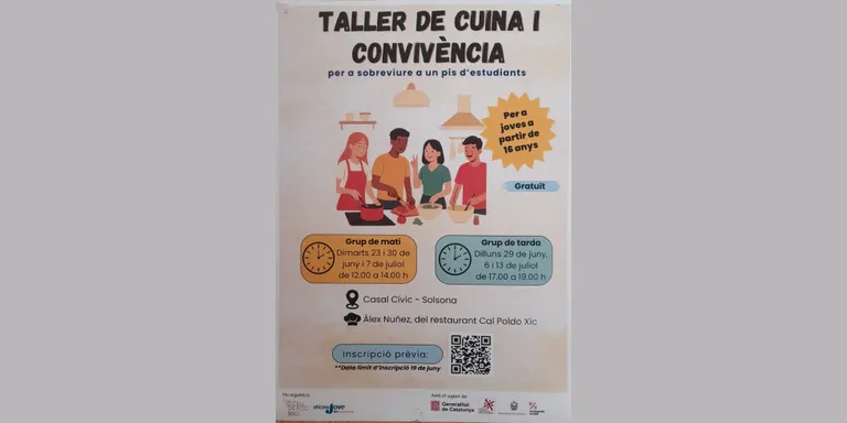 Últimes hores per apuntar-se a un taller de cuina i convivència per a sobreviure a un pis d’estudiants