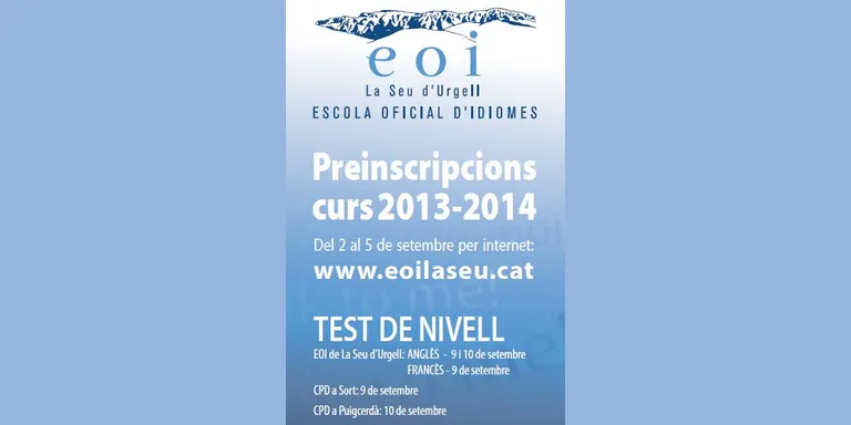 L'EOI de la Seu obrirà les preinscripcions el mes de setembre