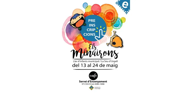 La llar d’infants municipal Els Minairons obre les preinscripcions per al nou curs