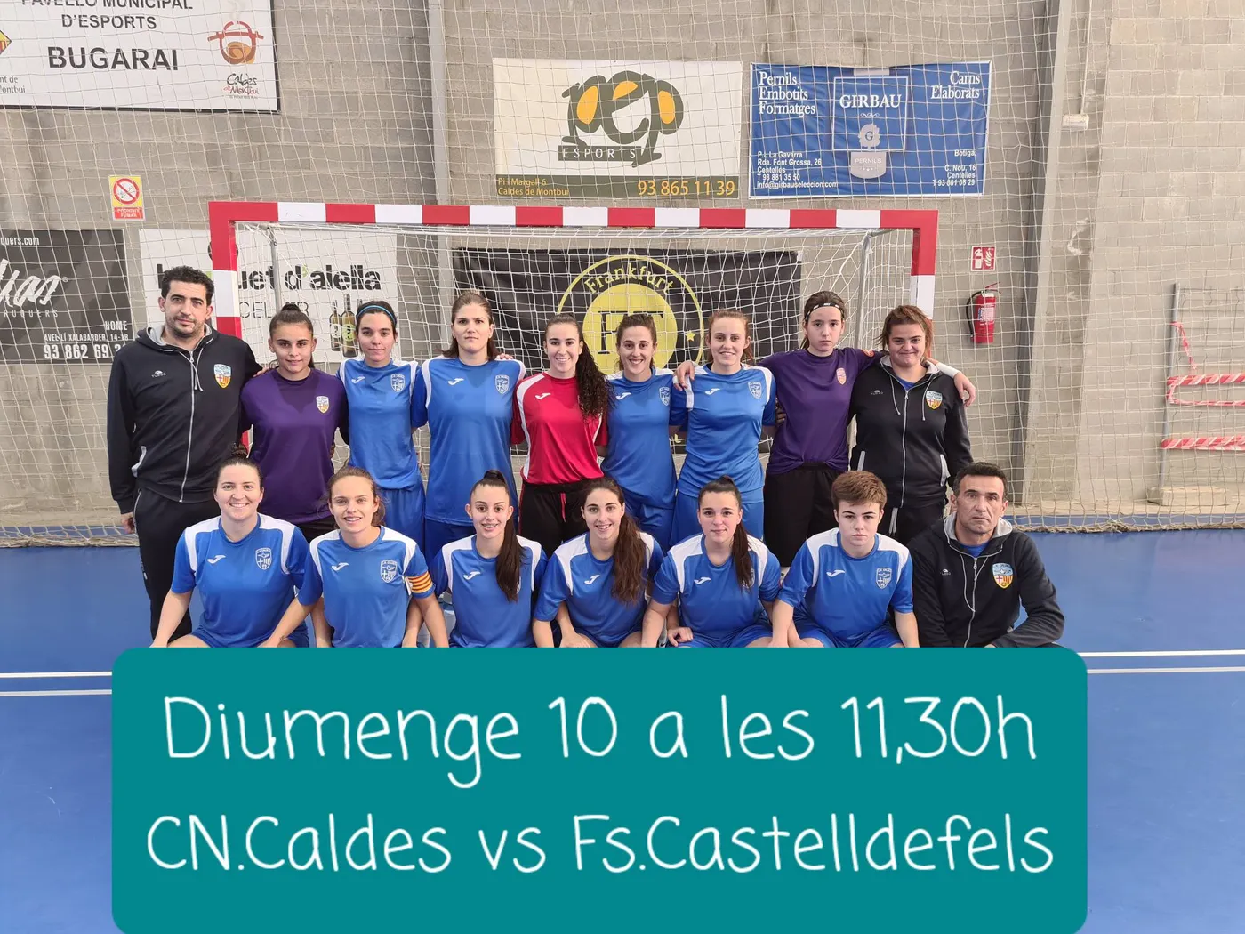 Els equips de futbol sala del CN Caldes reprenen la competició aquest cap de setmana