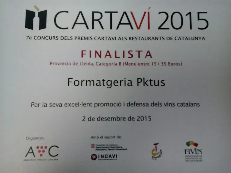 Pktus de la Seu i Can Boix de Peramola, premiats al concurs Cartaví