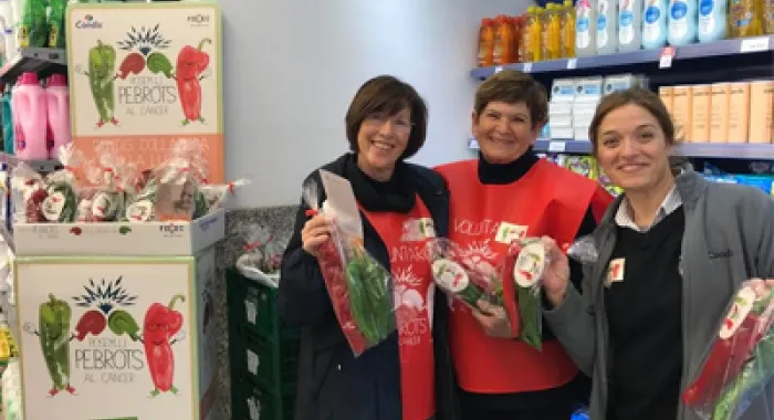 Els supermercats Condis d'Arenys també participen de la campanya 'Posem-li Pebrots'
