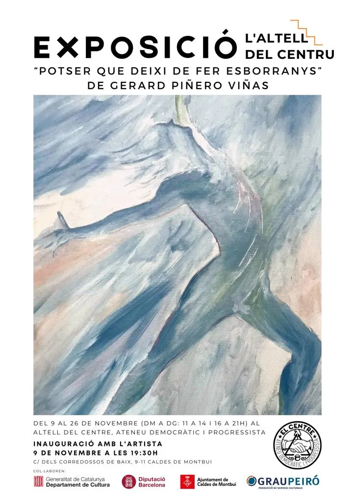 L’artista molletà Gerard Piñero exposarà pintures abstractes a l’altell de l’ateneu Centre