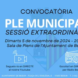Ple municipal extraordinari de l'Ajuntament de Begur. 05 de novembre de 2024 - episode art