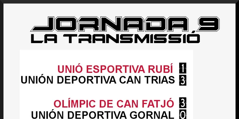 A PEU DE CAMP - JORNADA 9 diumenge