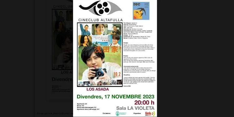 El Cineclub Altafulla Link ofereix aquest divendres un tast del Festival REC, amb la projecció del film japonès 'Los Asada'