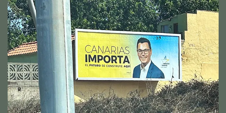 La valla ya estaba ahí: ¿decisión de Coalición Canaria o apuesta personal por Pablo Rodríguez?