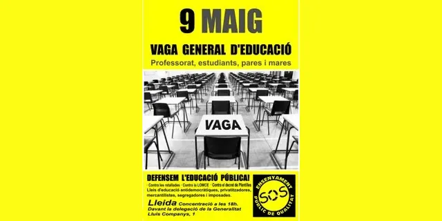 Ampli seguiment de la vaga d'ensenyament en els estudis postobligatoris