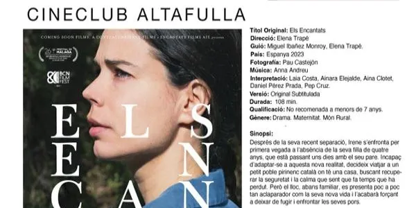 'Els Encantats' d'Elena Trapé és la proposta del Cineclub Altafulla Link per aquest divendres a La Violeta
