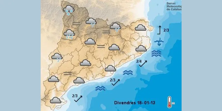 Activada la prealerta del pla Inuncat davant la previsió de pluges intenses