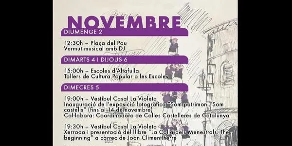 Altafulla acull una mostra de la trajectòria del fet casteller en el 15è aniversari de la seva declaració com a Patrimoni Immaterial de la Humanitat