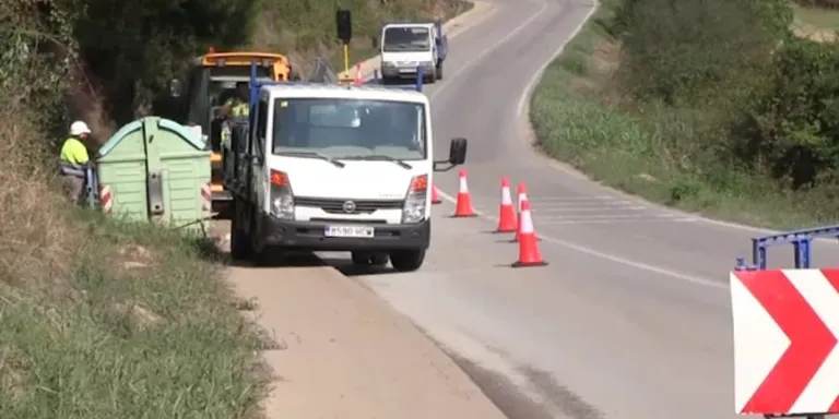 Sorea repara l'avaria a la carretera d'Ullastrell