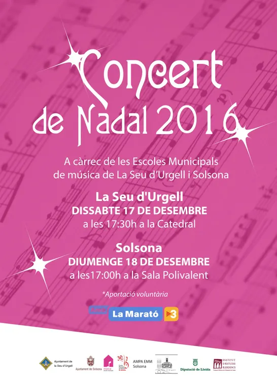 Concert de Nadal de les Escoles Municipals de Música de la Seu i de Solsona