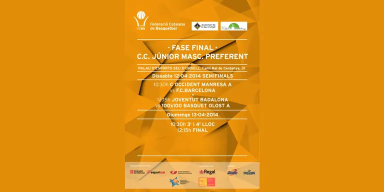 La Seu acull la final a 4 del Campionat de Catalunya Júnior Masculí de bàsquet